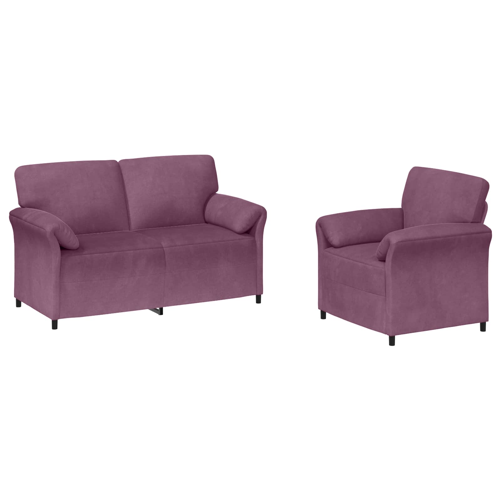 Set di divani 2 pz Viola Velluto | homemem39
