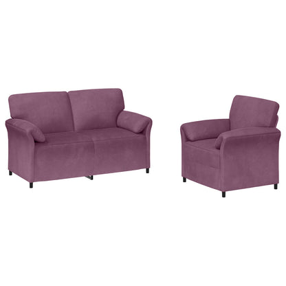 Set di divani 2 pz Viola Velluto | homemem39
