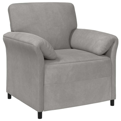 Set di divani 2 pz Grigio Chiaro Velluto | homemem39