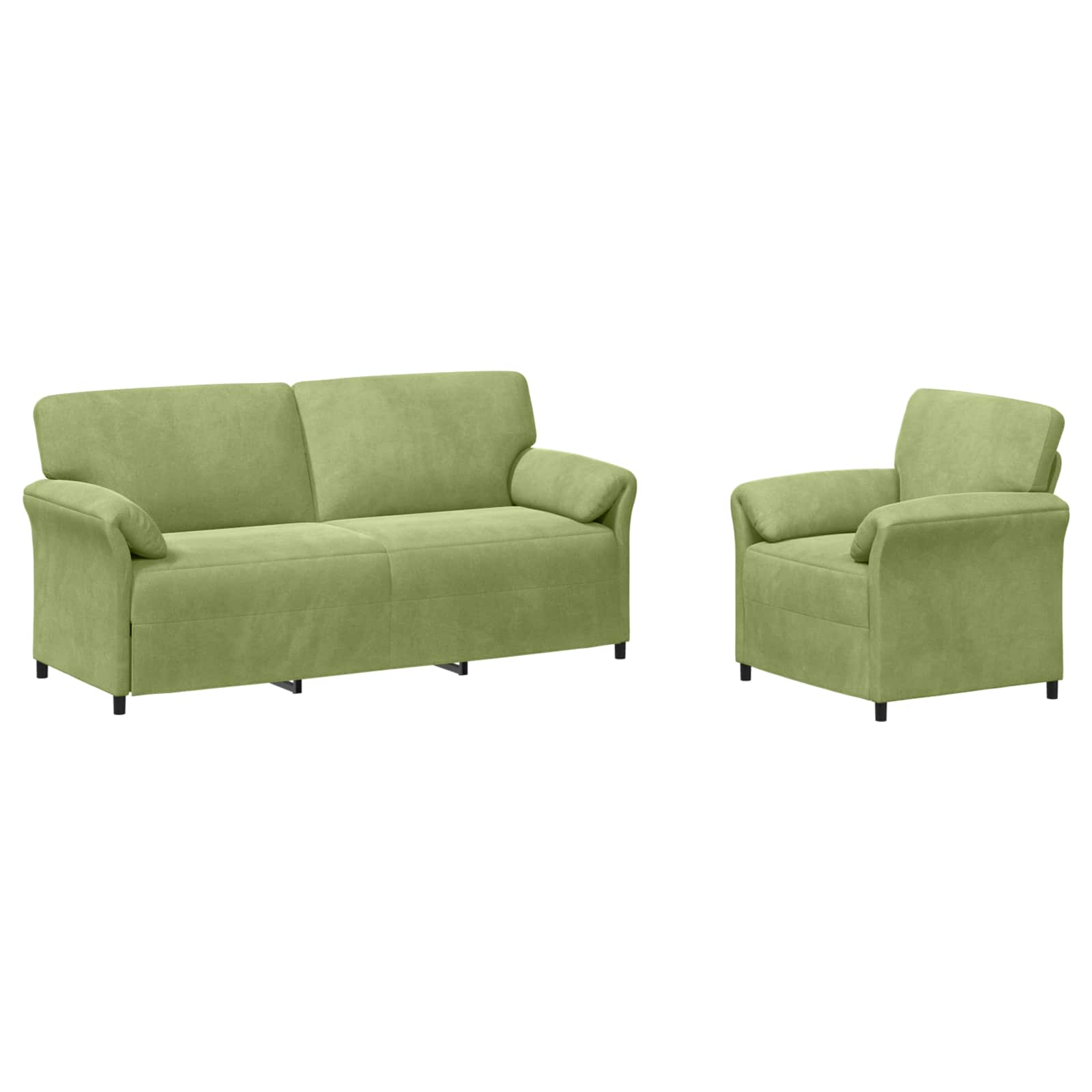 Set di divani 2 pz Verde chiaro Velluto | homemem39