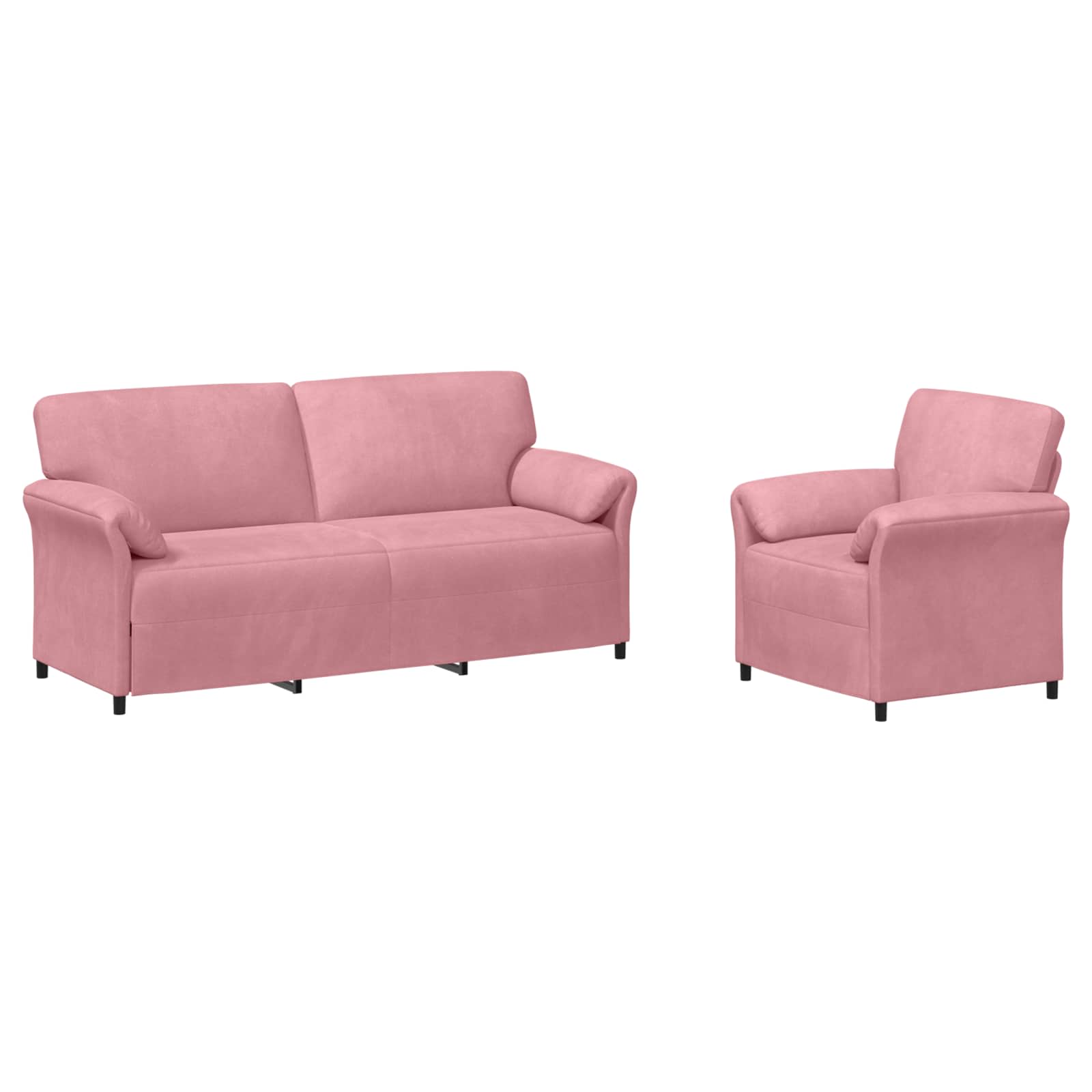 Set di divani 2 pz Rosa Velluto | homemem39