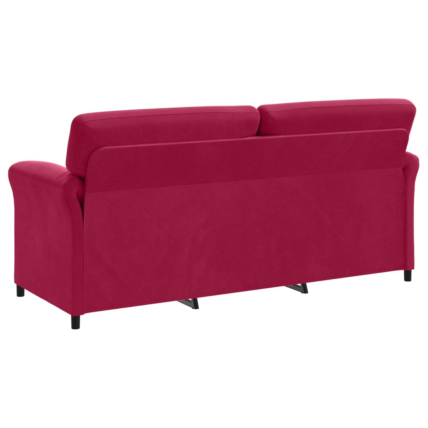 Set di divani 2 pz Rosso Vino Velluto | homemem39