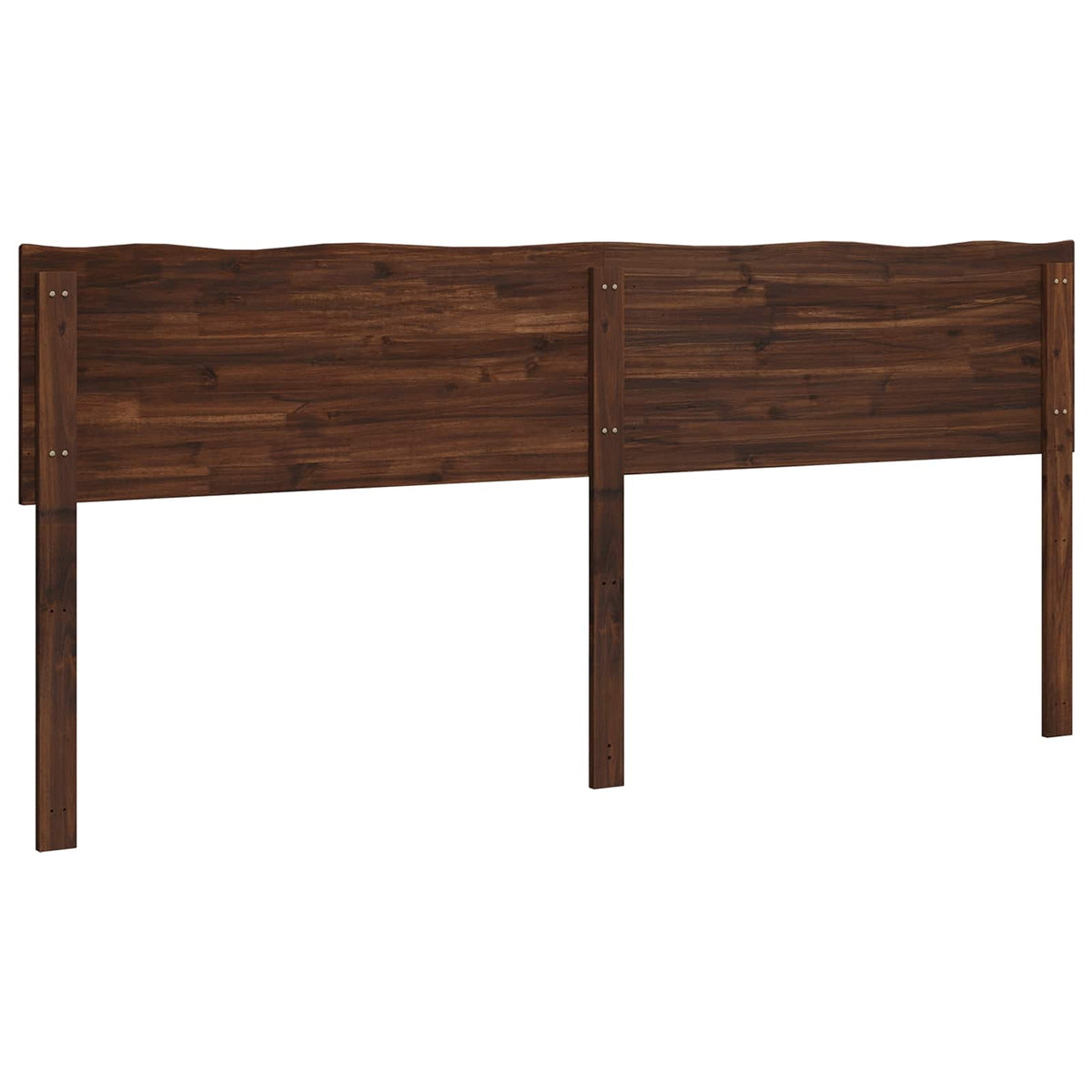 Testiera con bordo vivo ROSTOCK Marrone Scuro 200 cm