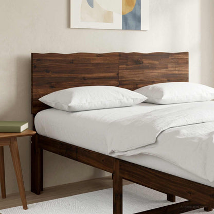 Testiera con bordo vivo ROSTOCK Marrone Scuro 140 cm | homemem39