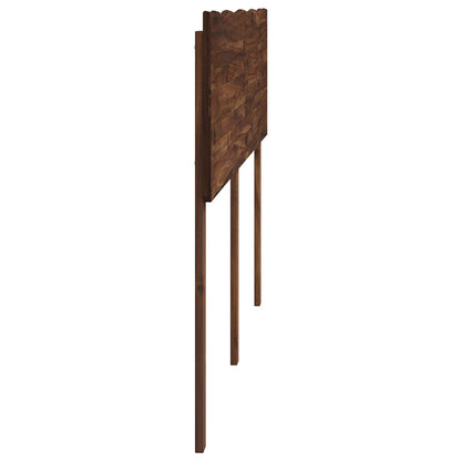Testiera con bordo vivo ROSTOCK Marrone Scuro 150 cm