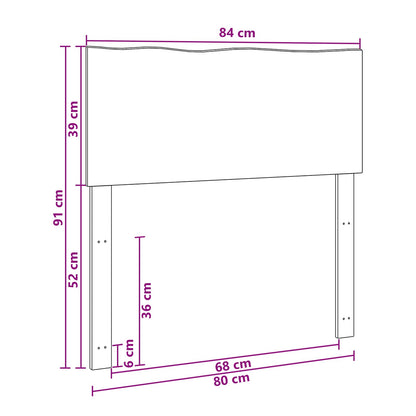 Testiera con bordo vivo ROSTOCK Naturale 80 cm | homemem39