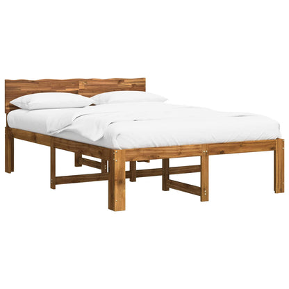 Letto matrimoniale con testiera ROSTOCK Naturale 140 x 200 cm