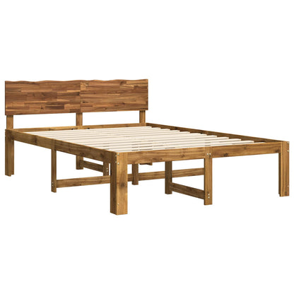 Letto matrimoniale con testiera ROSTOCK Naturale 140 x 200 cm | homemem39