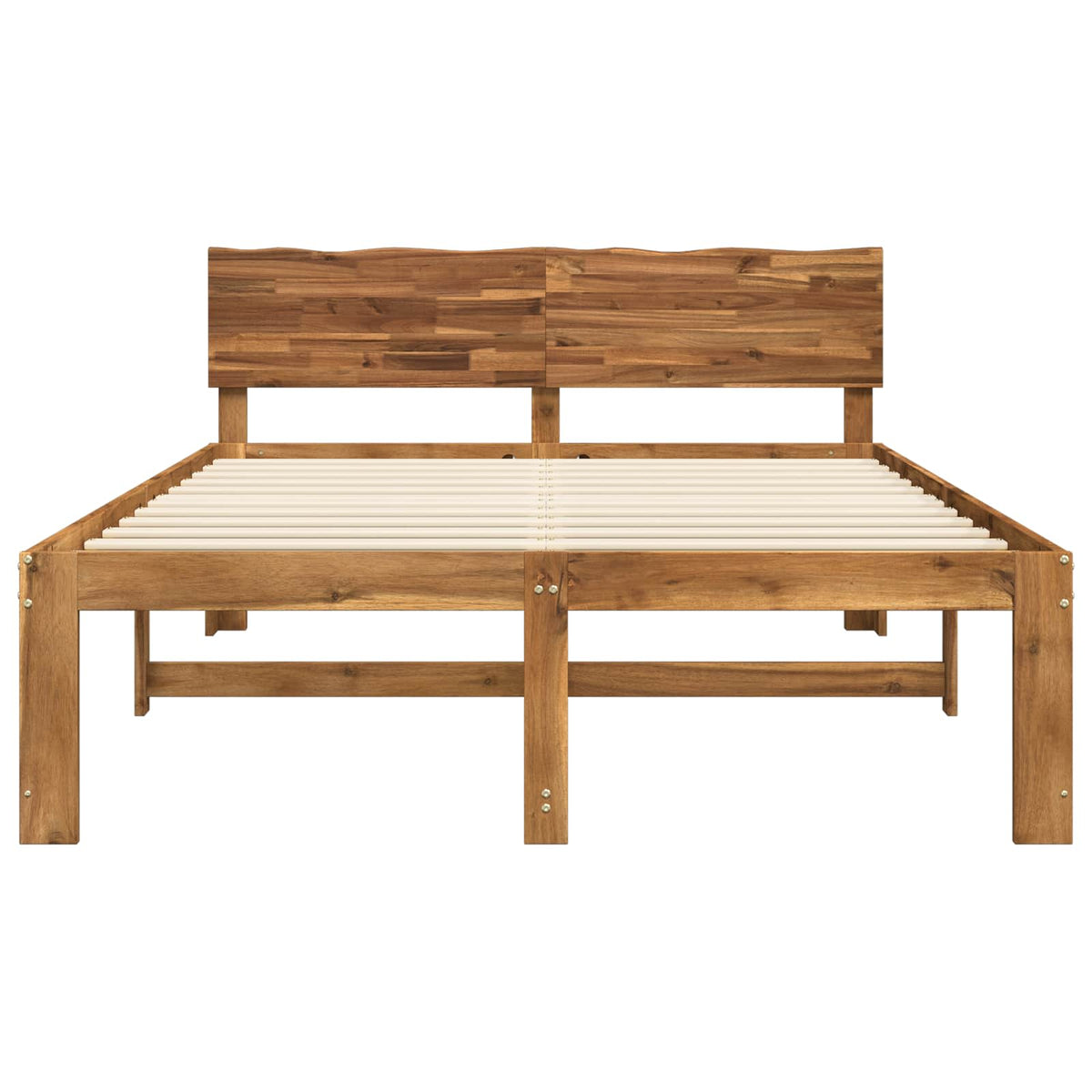 Letto matrimoniale con testiera ROSTOCK Naturale 140 x 200 cm | homemem39