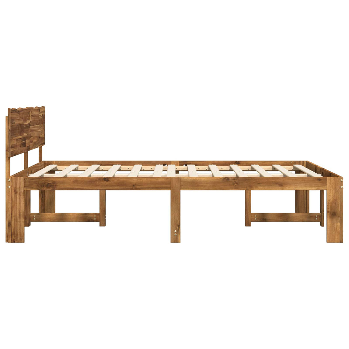 Letto matrimoniale con testiera ROSTOCK Naturale 140 x 200 cm | homemem39