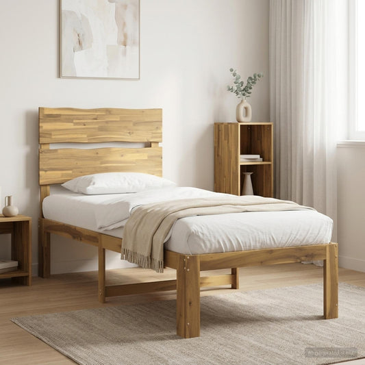 Letto Singolo con Testiera ROSTOCK Bianco 90 x 190 cm | homemem39