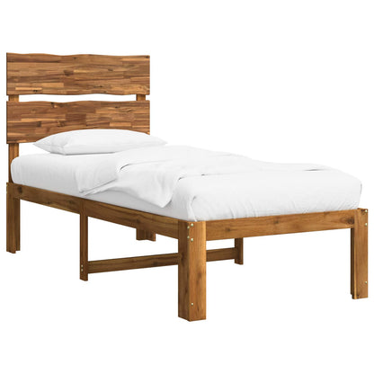 Letto Singolo con Testiera ROSTOCK Naturale 90 x 200 cm