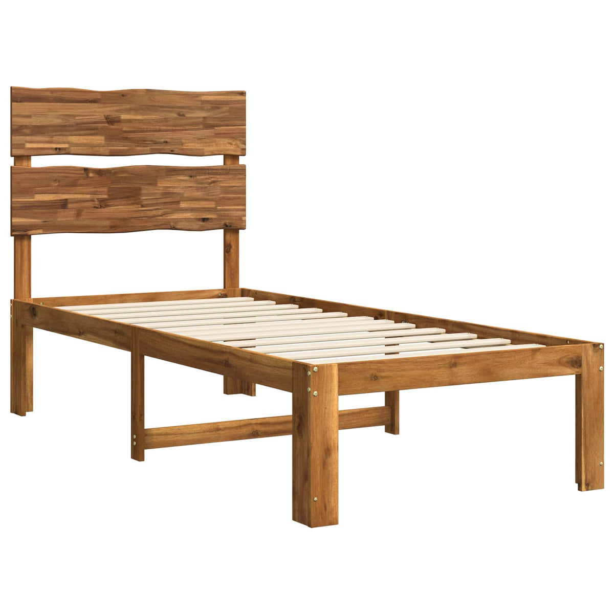 Letto Singolo con Testiera ROSTOCK Naturale 90 x 200 cm