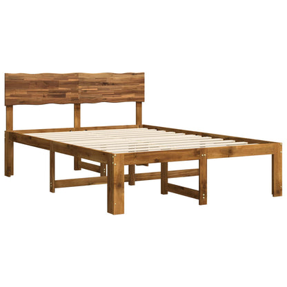 Letto matrimoniale con testiera ROSTOCK Naturale 137 x 190 cm | homemem39