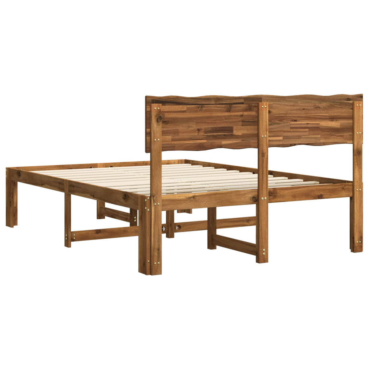Letto matrimoniale con testiera ROSTOCK Naturale 137 x 190 cm | homemem39