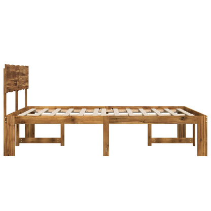 Letto matrimoniale con testiera ROSTOCK Naturale 137 x 190 cm | homemem39