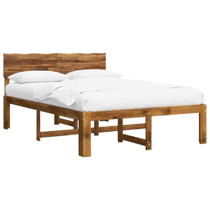 Letto matrimoniale con testiera ROSTOCK Naturale 137 x 190 cm