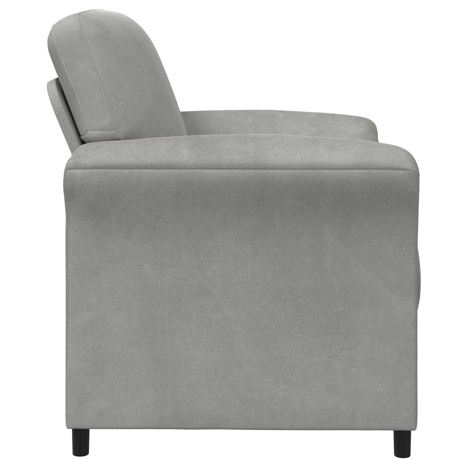 Divano 1 posto Grigio Chiaro 88 x 83 x 95 cm Velluto | homemem39