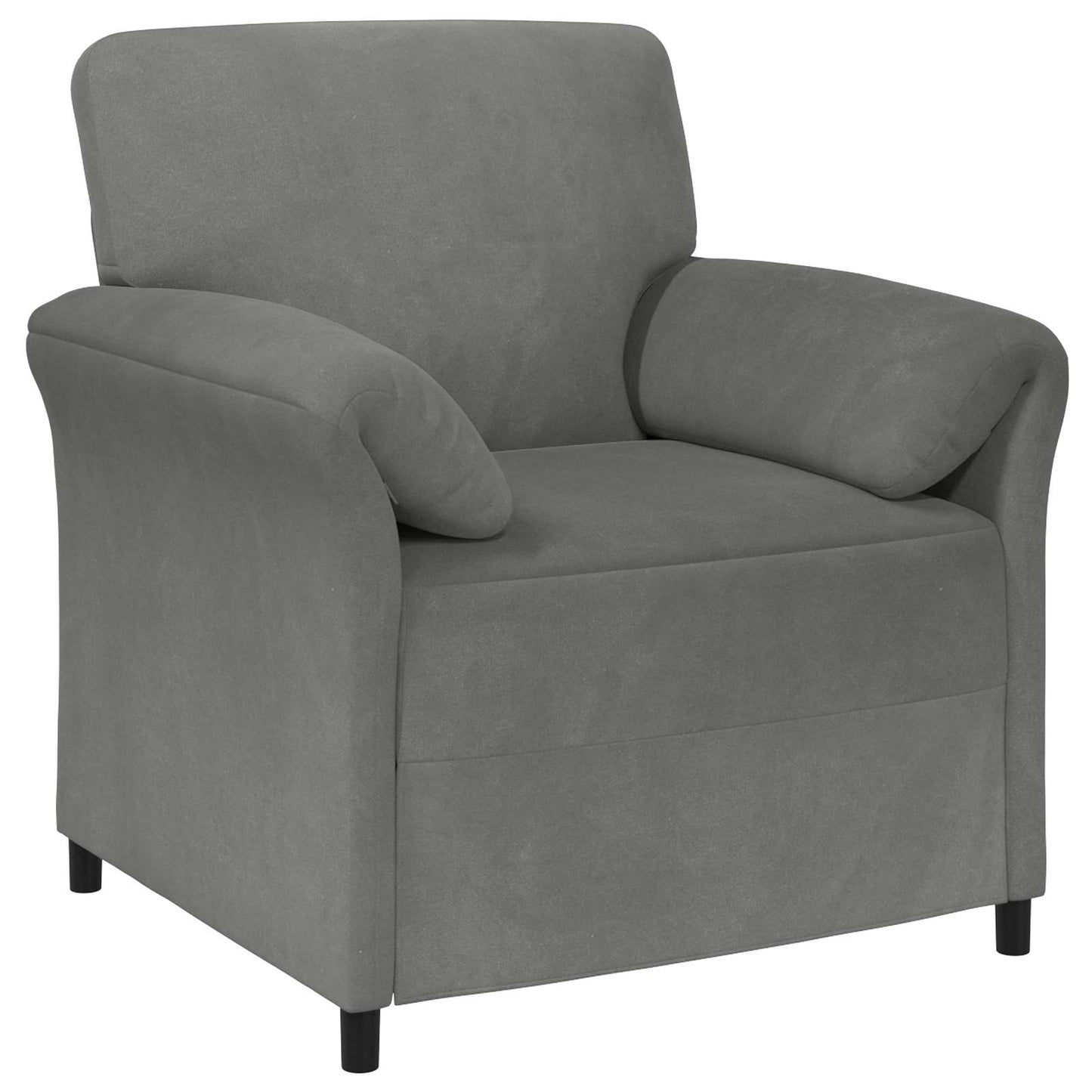 Divano 1 posto Grigio Scuro 88 x 83 x 95 cm Velluto | homemem39