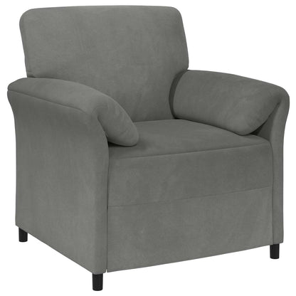 Divano 1 posto Grigio Scuro 88 x 83 x 95 cm Velluto | homemem39