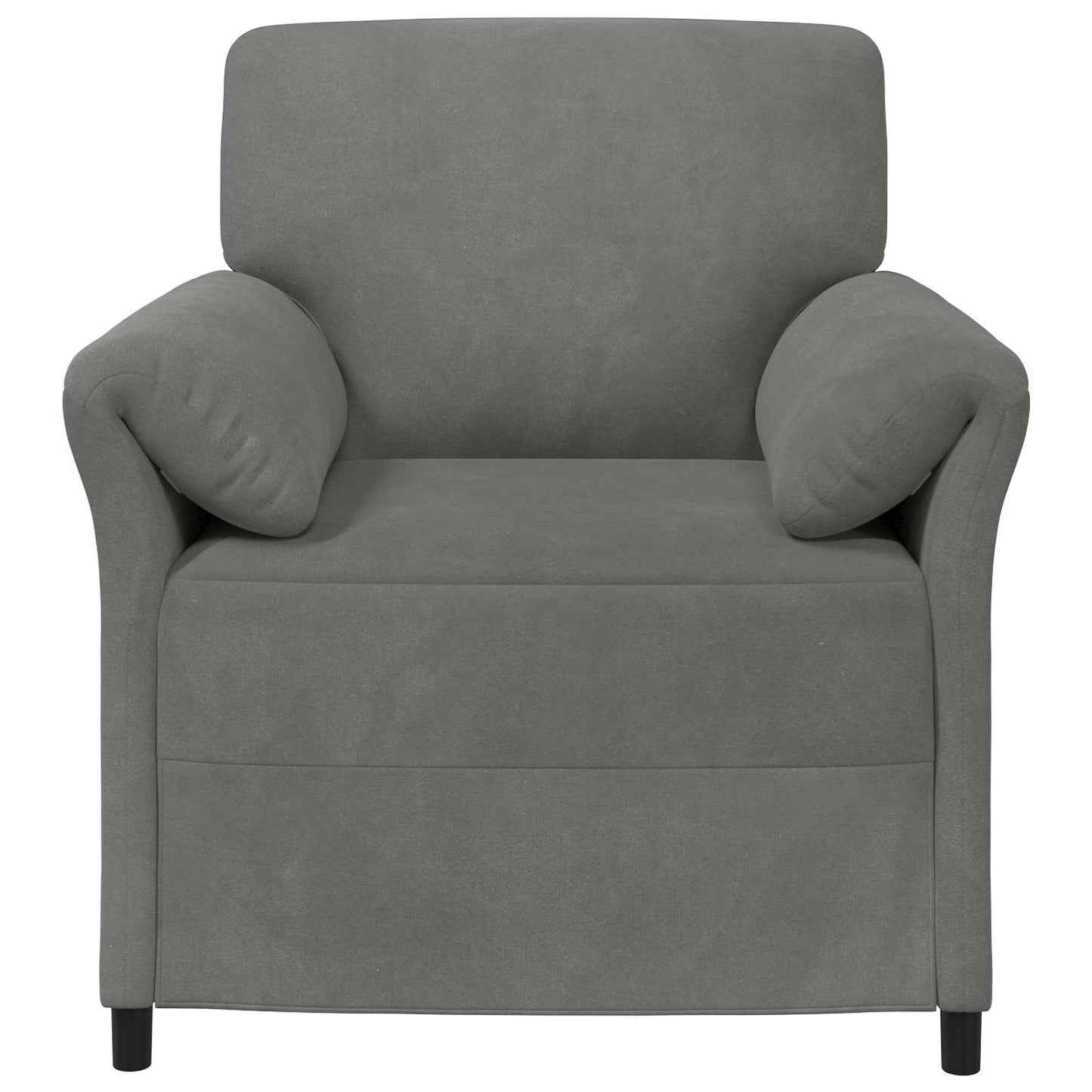 Divano 1 posto Grigio Scuro 88 x 83 x 95 cm Velluto | homemem39