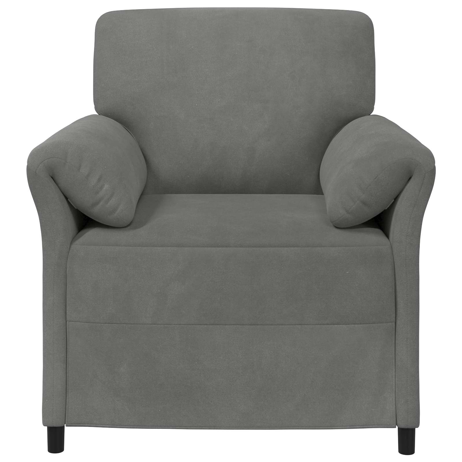 Divano 1 posto Grigio Scuro 88 x 83 x 95 cm Velluto | homemem39