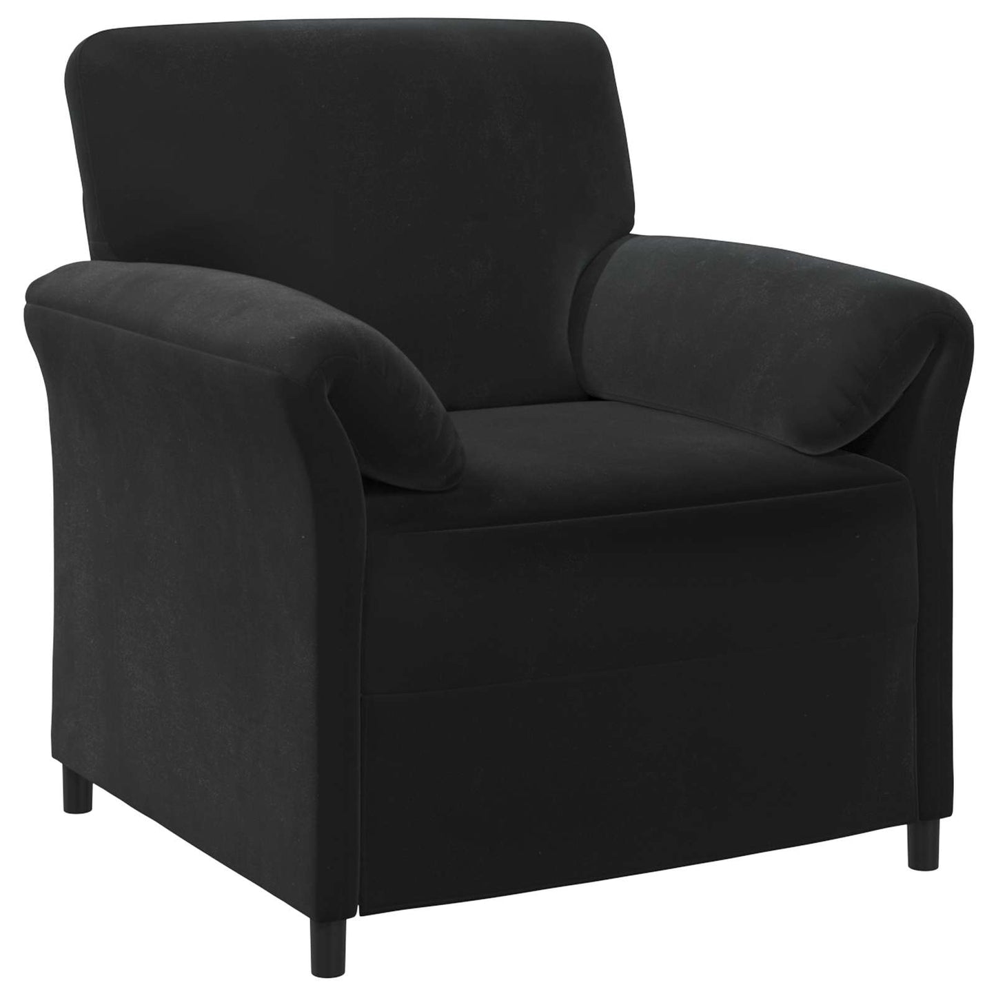 Divano 1 posto Nero 88 x 83 x 95 cm Velluto | homemem39