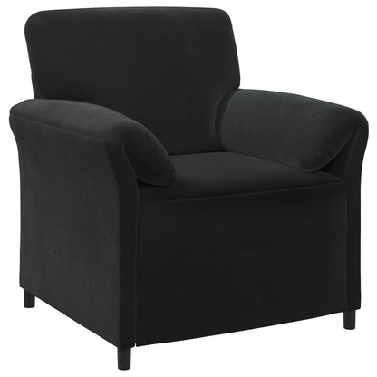 Divano 1 posto Nero 88 x 83 x 95 cm Velluto | homemem39