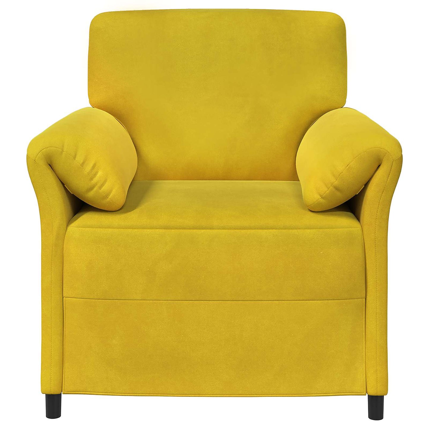 Divano 1 posto Giallo 88 x 83 x 95 cm Velluto | homemem39