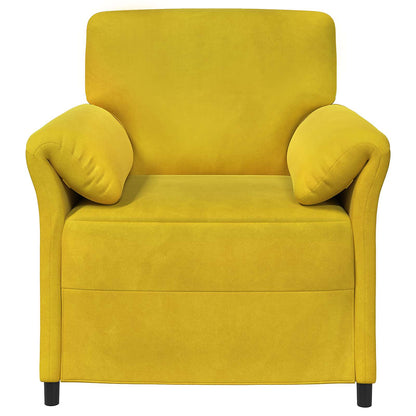 Divano 1 posto Giallo 88 x 83 x 95 cm Velluto | homemem39