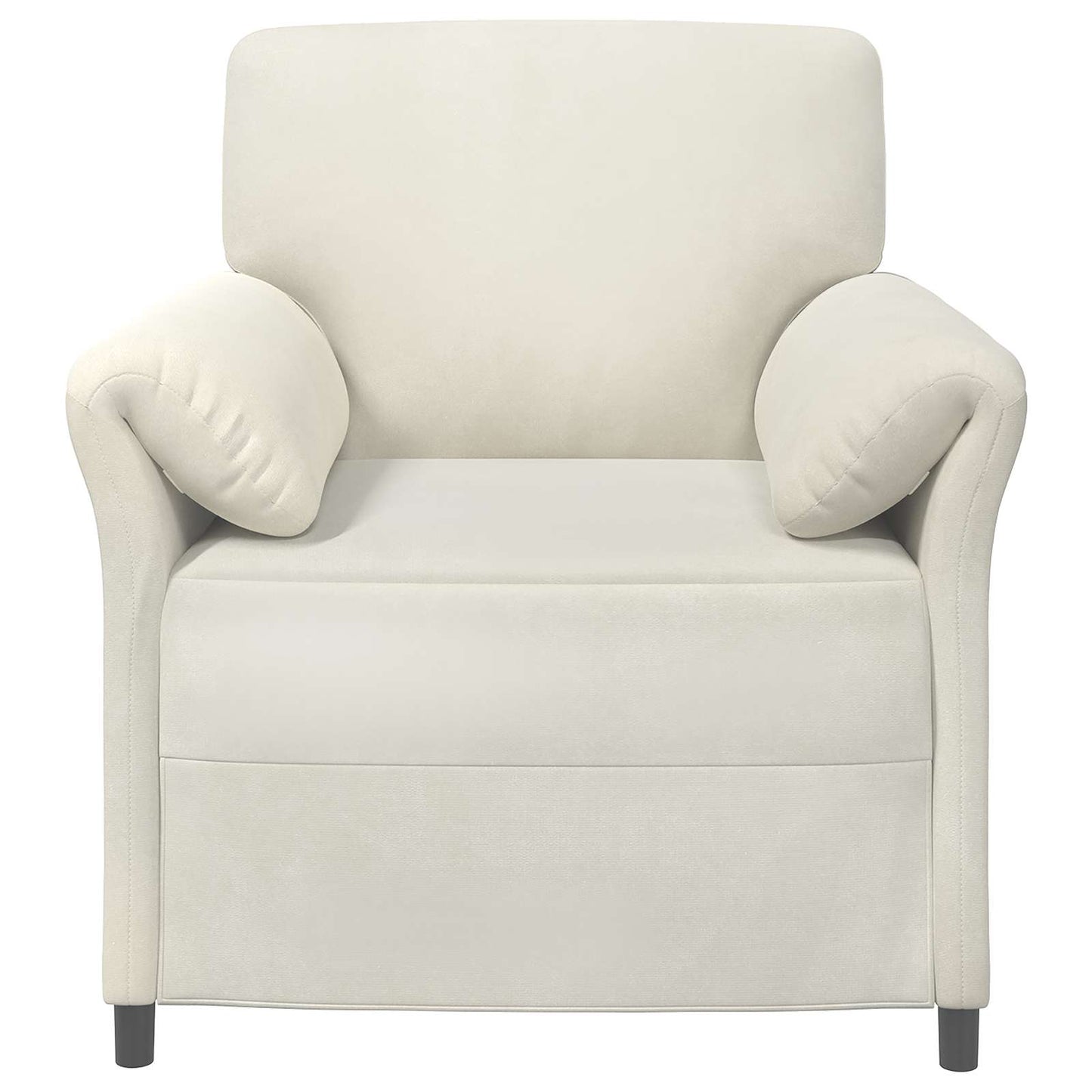 Divano 1 posto Crema 88 x 83 x 95 cm Velluto | homemem39