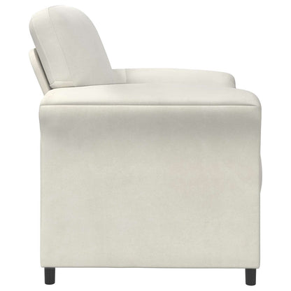 Divano 1 posto Crema 88 x 83 x 95 cm Velluto | homemem39