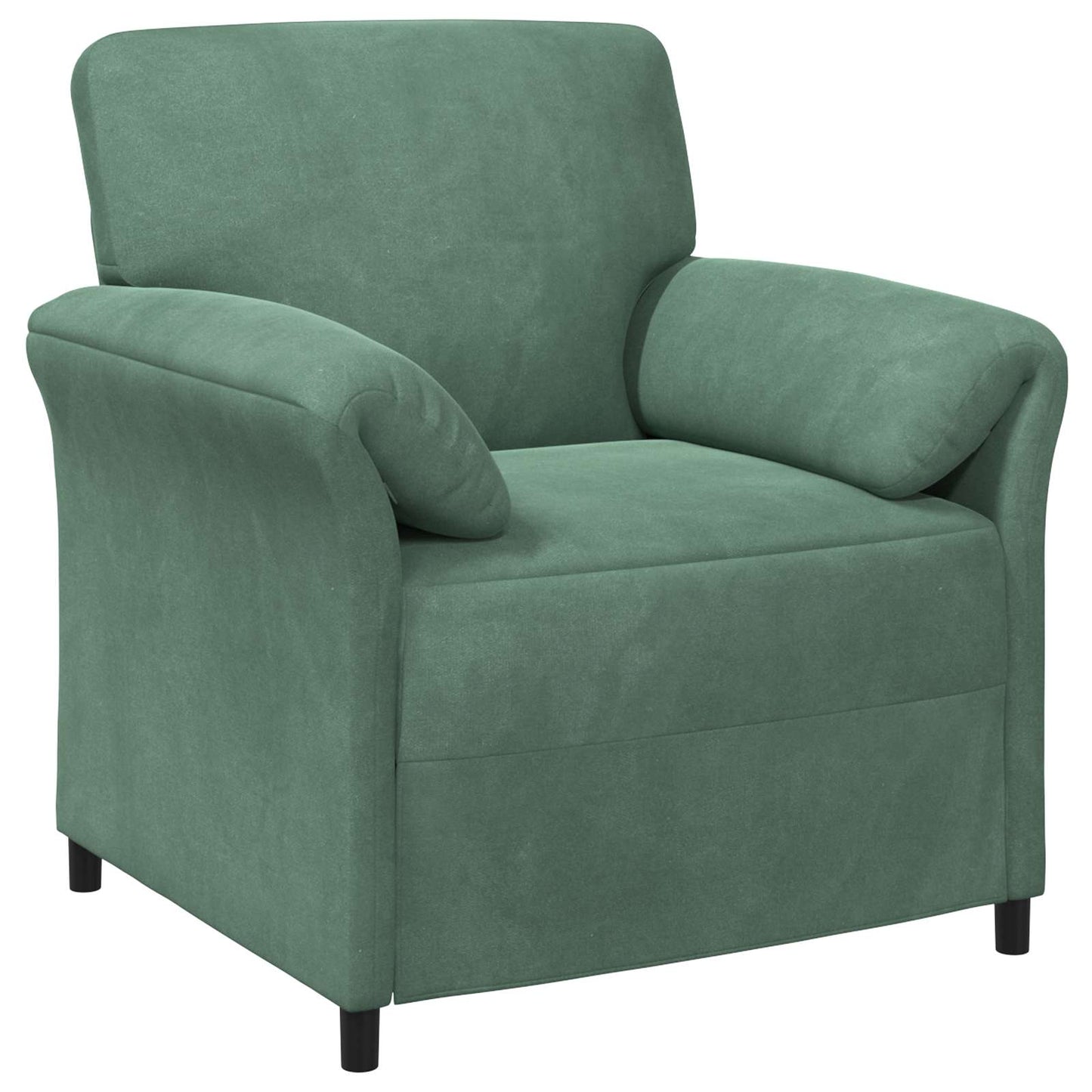 Divano 1 posto Verde Mare 88 x 83 x 95 cm Velluto