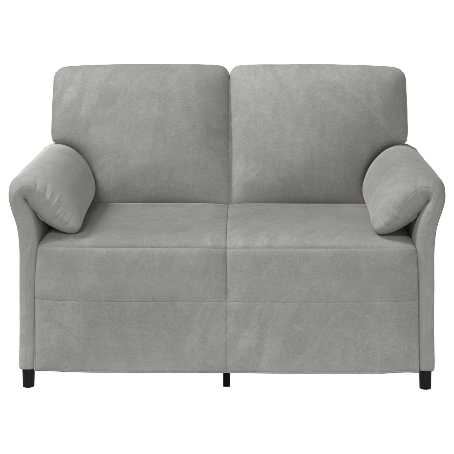 Divano a 2 Posti Grigio Chiaro 138 x 83 x 95 cm Velluto | homemem39
