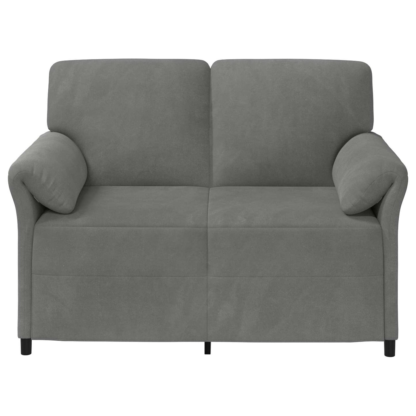 Divano a 2 Posti Grigio Scuro 138 x 83 x 95 cm Velluto