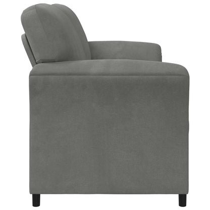 Divano a 2 Posti Grigio Scuro 138 x 83 x 95 cm Velluto | homemem39
