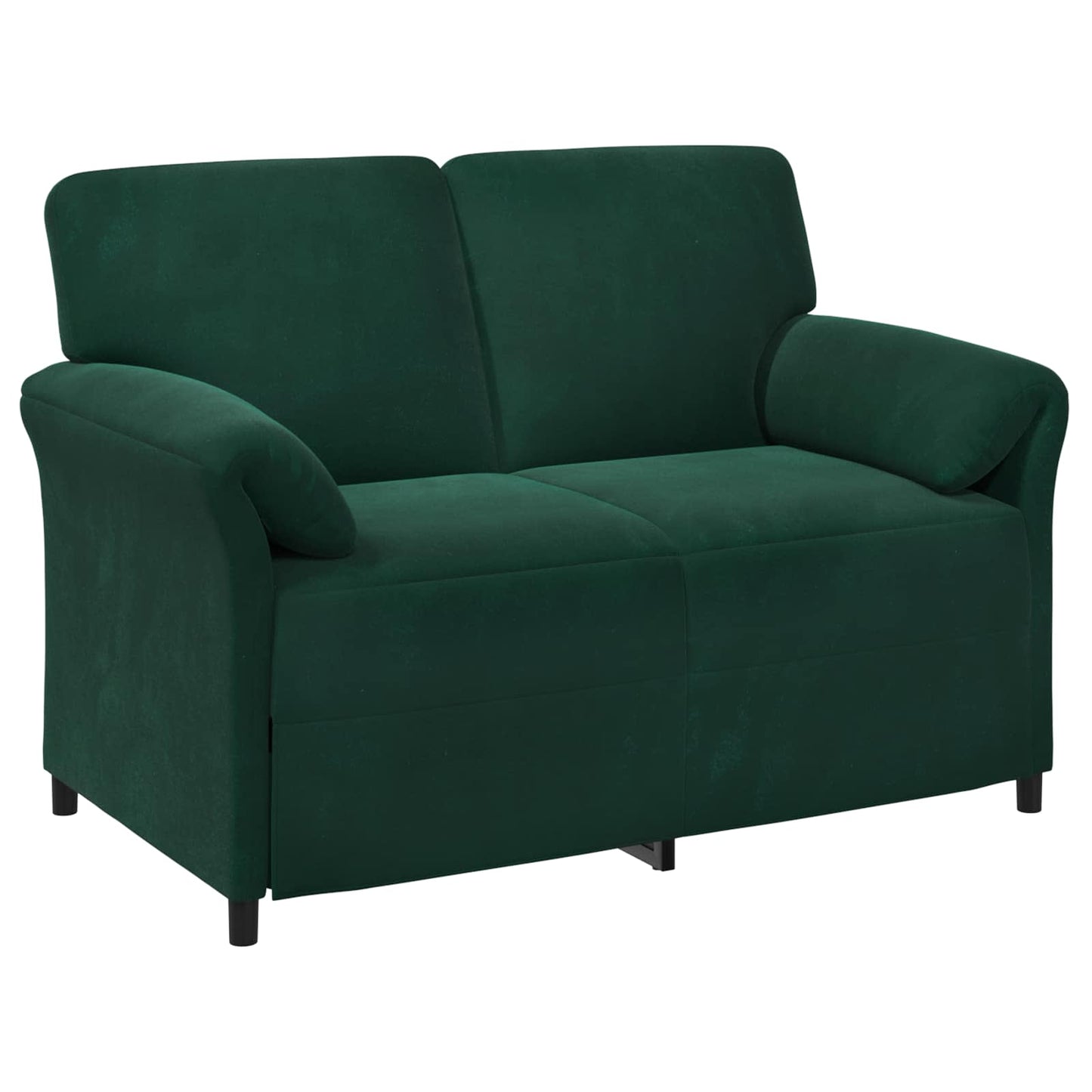 Divano a 2 Posti Verde Scuro 138 x 83 x 95 cm Velluto