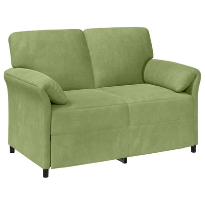 Divano a 2 Posti Verde chiaro 138 x 83 x 95 cm Velluto | homemem39