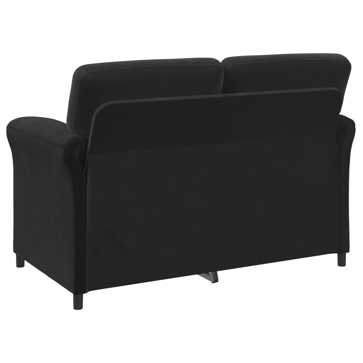 Divano a 2 Posti Nero 138 x 83 x 95 cm Velluto | homemem39