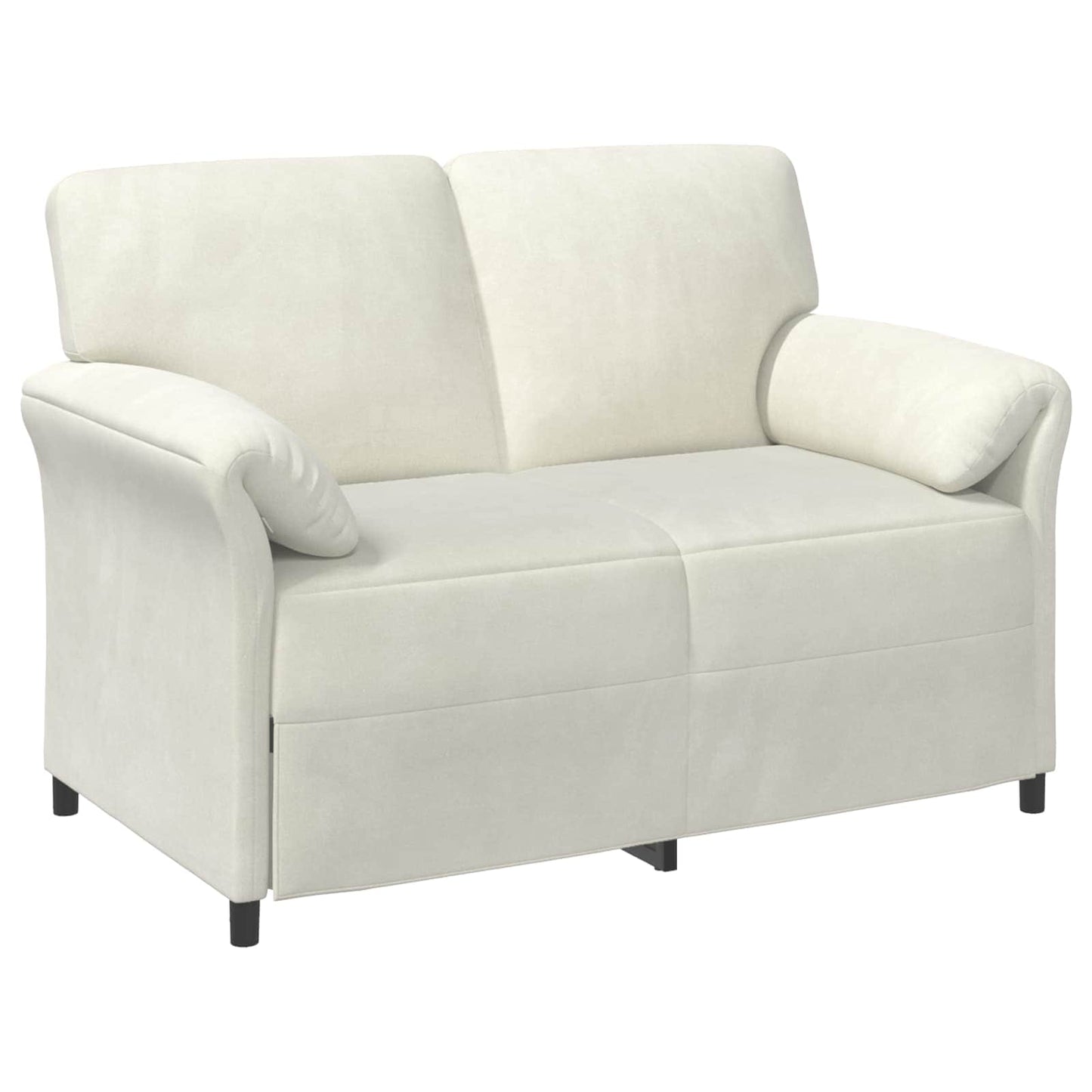 Divano a 2 Posti Crema 138 x 83 x 95 cm Velluto | homemem39