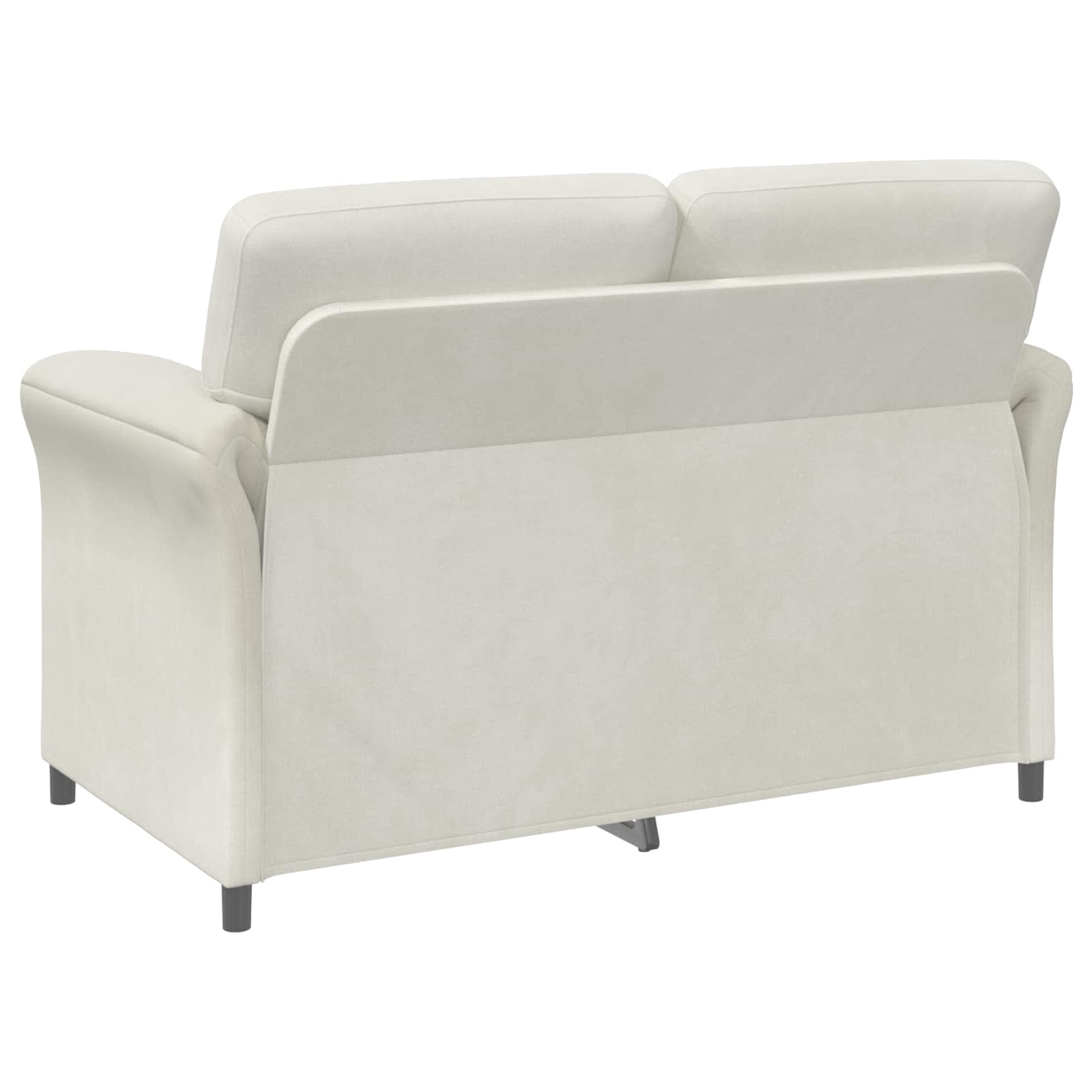 Divano a 2 Posti Crema 138 x 83 x 95 cm Velluto | homemem39