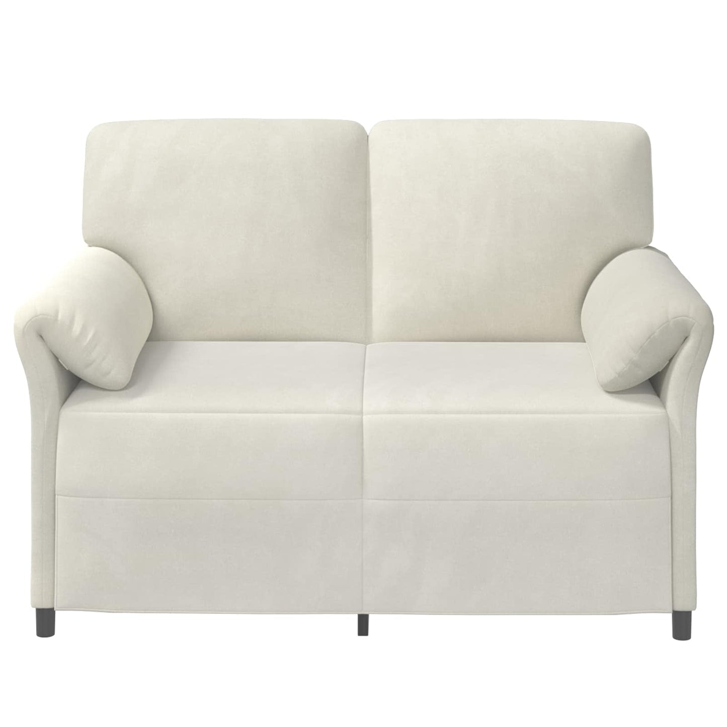 Divano a 2 Posti Crema 138 x 83 x 95 cm Velluto | homemem39
