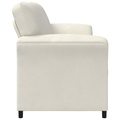 Divano a 2 Posti Crema 138 x 83 x 95 cm Velluto | homemem39