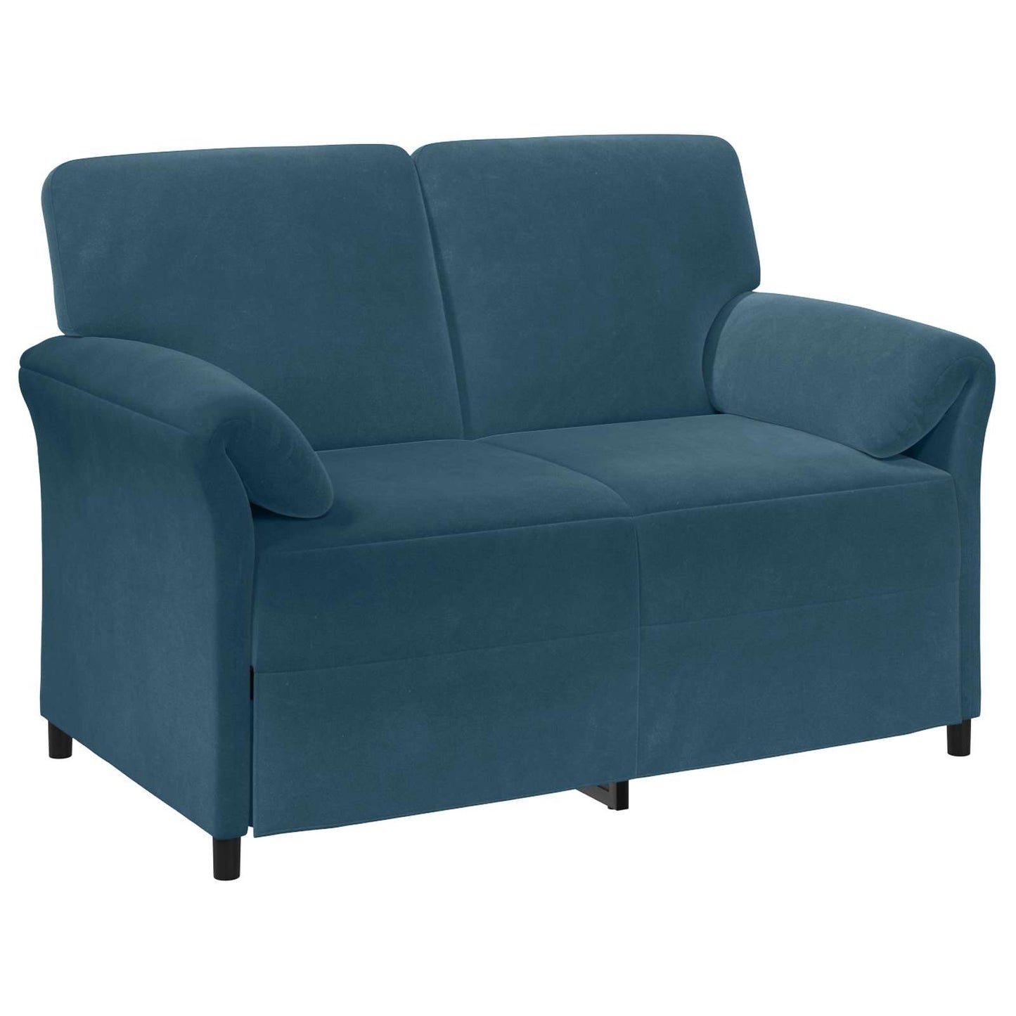 Divano a 2 Posti Blu 138 x 83 x 95 cm Velluto | homemem39