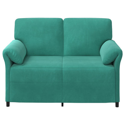 Divano a 2 Posti Turchese 138 x 83 x 95 cm Velluto | homemem39