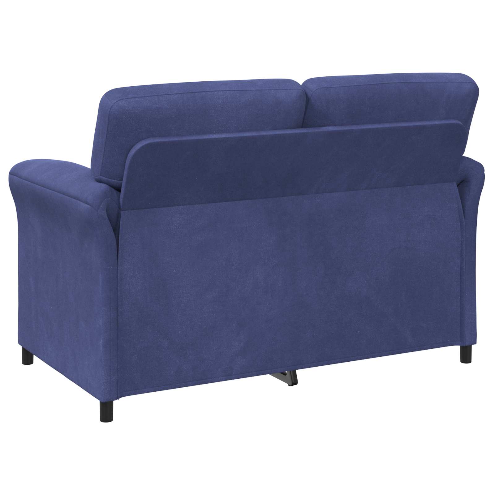 Divano a 2 Posti Blu Polizia 138 x 83 x 95 cm Velluto | homemem39
