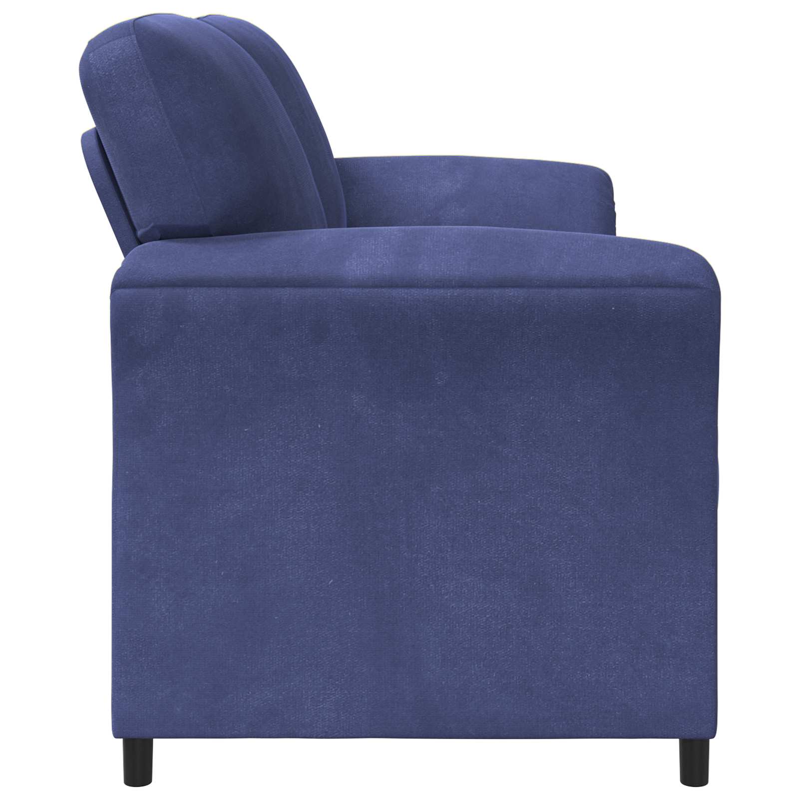 Divano a 2 Posti Blu Polizia 138 x 83 x 95 cm Velluto | homemem39