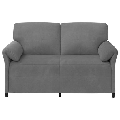 Divano a 2 Posti Grigio Scuro 158 x 83 x 95 cm Velluto