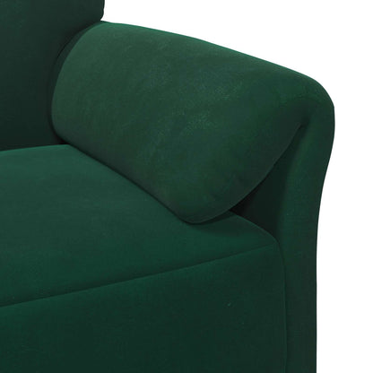 Divano a 2 Posti Verde Scuro 158 x 83 x 95 cm Velluto | homemem39