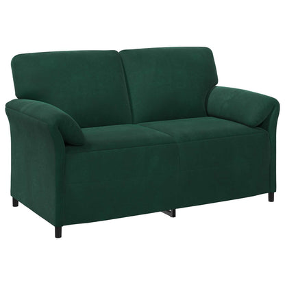 Divano a 2 Posti Verde Scuro 158 x 83 x 95 cm Velluto | homemem39